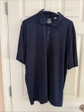 Cutter & Buck  Men's Navy Performance Polo Size Med
